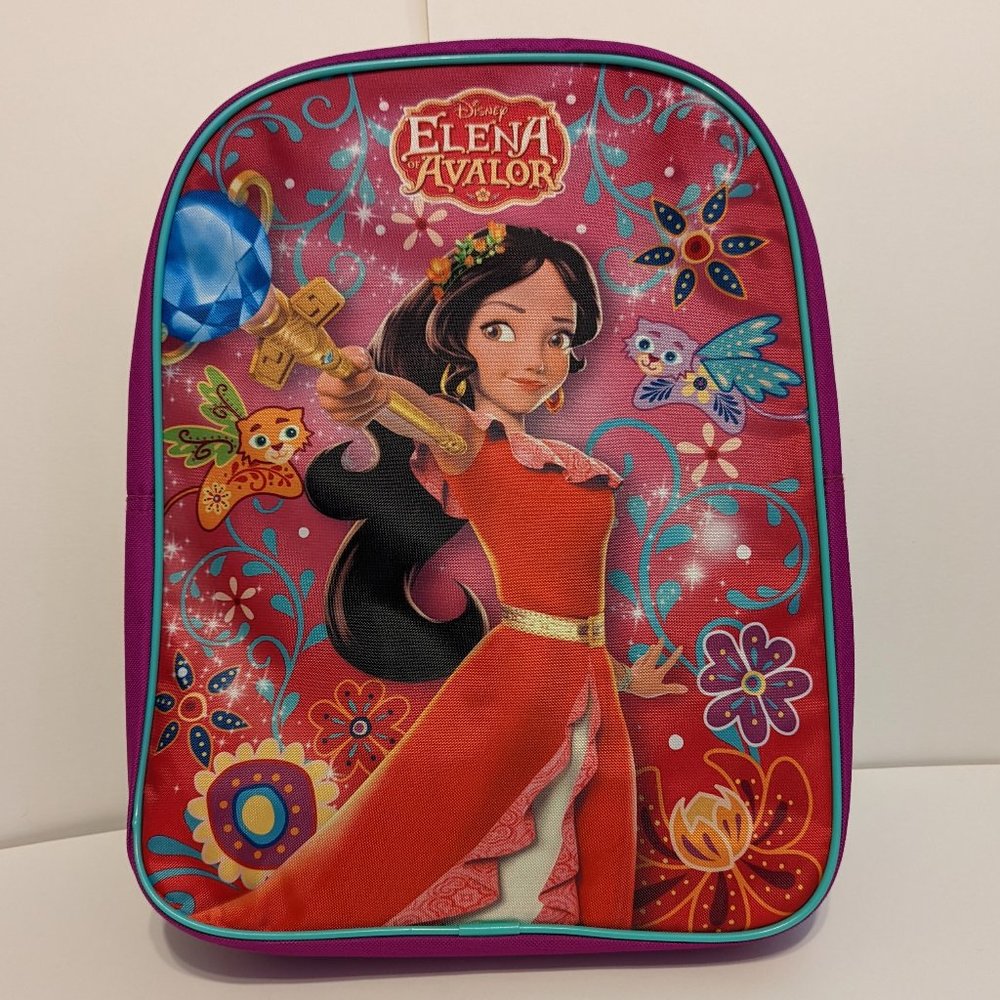 NWT--DISNEY "Elena of Avalor" Purple/Pink/Teal Kids Backpack